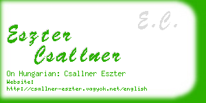 eszter csallner business card